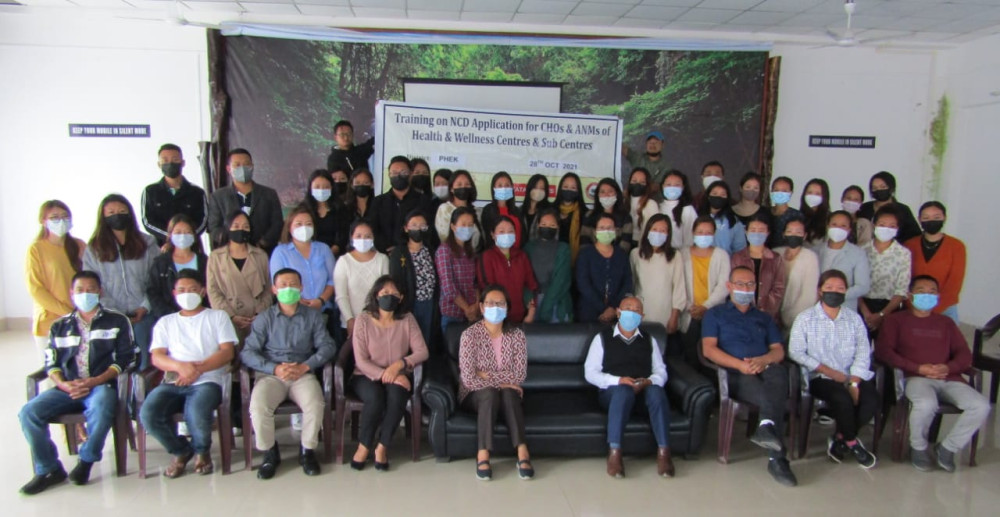 The state NCD cell team along with the participants on October 28.