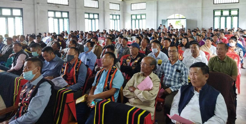 A section of the gathering attending NPF one day political awareness programme in Manipur. 