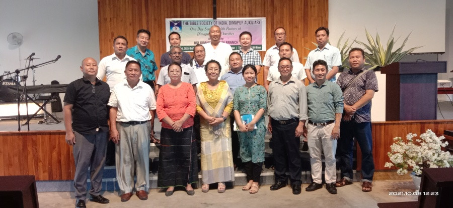 Pastors of Dimapur town Churches who participated in the seminar.