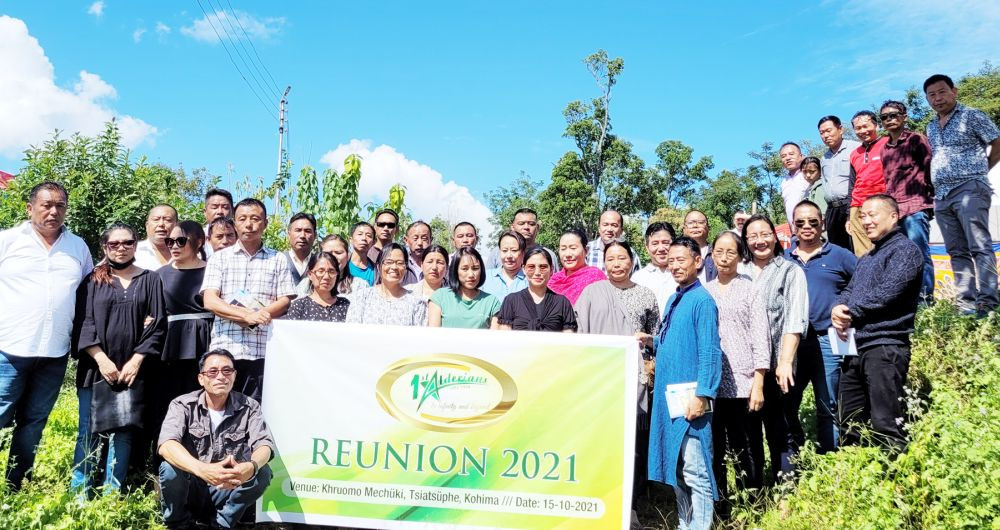 Members of 1st Alderians during reunion programme on October 15. (Morung Photo)