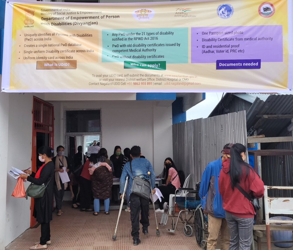 Medical assessment camp for persons with disabilities for UDID in Kohima on October 26. (Morung Photo)