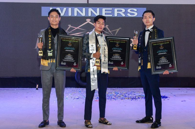 Merenzungba Longkumer was adjudged Mister Dimapur Season 1 during the Grand Finale held at Tetso College on October 9. The contest was organized by Meraki Entertainment Nagaland in association with Talentica Mr India International in collaboration with Channan House of Hope Children Hope. Kito A Yeptho and Kilto were adjudged 1st and 2nd runner up respectively. (Morung Photo)