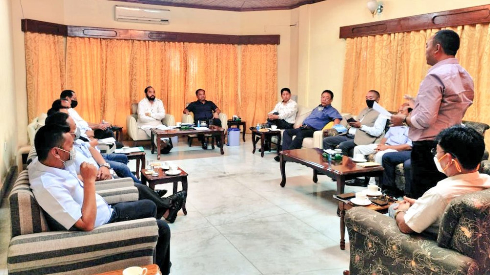 Nagaland Government legislators and officials on Monday met with the Core Committee CSOs to inform the revocation of the Home Department's order dated September 7. (Photo Courtesy: @Yanthungo Patton/Twitter)