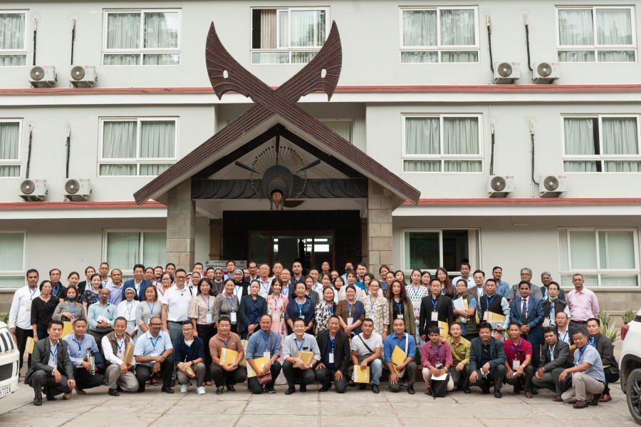 Members of All Nagaland Private Schools’ Association during the 38th Annual General Body Meeting held at Hotel Vivor, Kohima on October 7. (Photo Courtesy: ANPSA)