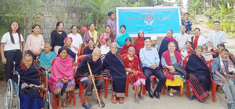 Joining the rest of the world, Good Samaritan Senior Citizen’s Home today observed International Day of Older Persons (IDOP) at Old Age Home, Meriema, Kohima under the theme "Digital Equality for All Ages." Dr. R. Rose exhorted the gathering. The programme was chaired by Mercy Theünuo while welcome speech was pronounced by Pangmei Phom. The celebration includes a special presentation by the staff of the home and other individuals.