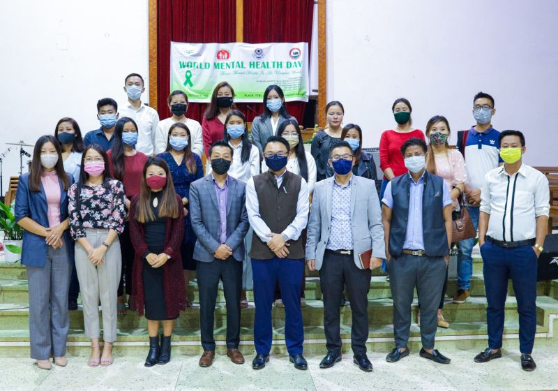 Participants and organisers of the World Mental Health Day programme at Tuensang on October 10. (Morung Photo)