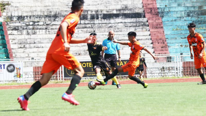 Players in action during a match between FIFA FC and Panther FC on October 16.