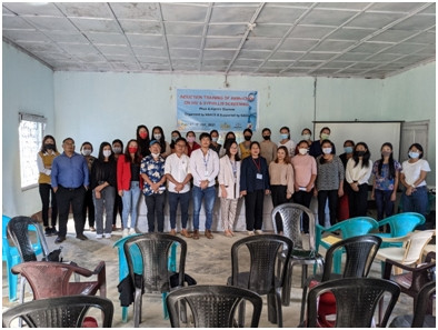 Participants and resource persons of the training of ANM/CHOs on HIV and Syphilis at Phek.