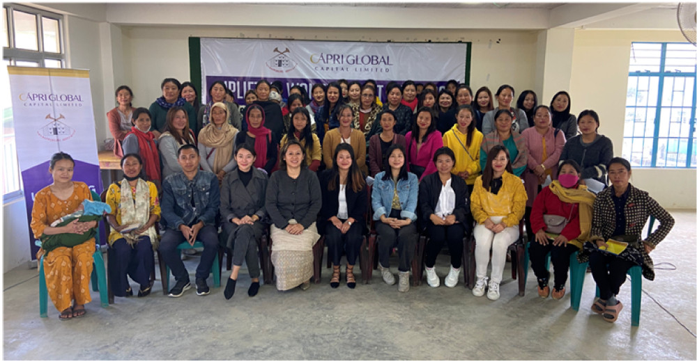 Participants and others during the programme for women street vendors and micro-entrepreneurs held in Wokha on November 17. (Photo Courtesy: EA)
