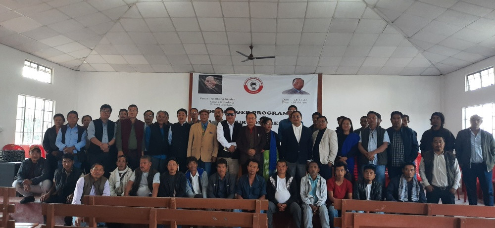 Attendees of the merger programme of 23 Impur Congress AC with NDPP at Asetkong Senden Salang, Kobulong on November 18. (Morung Photo)