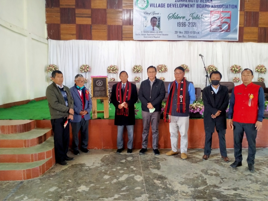 Advisor KT Sukhalu and others during the ZBVDBA silver jubilee celebration on November 29.