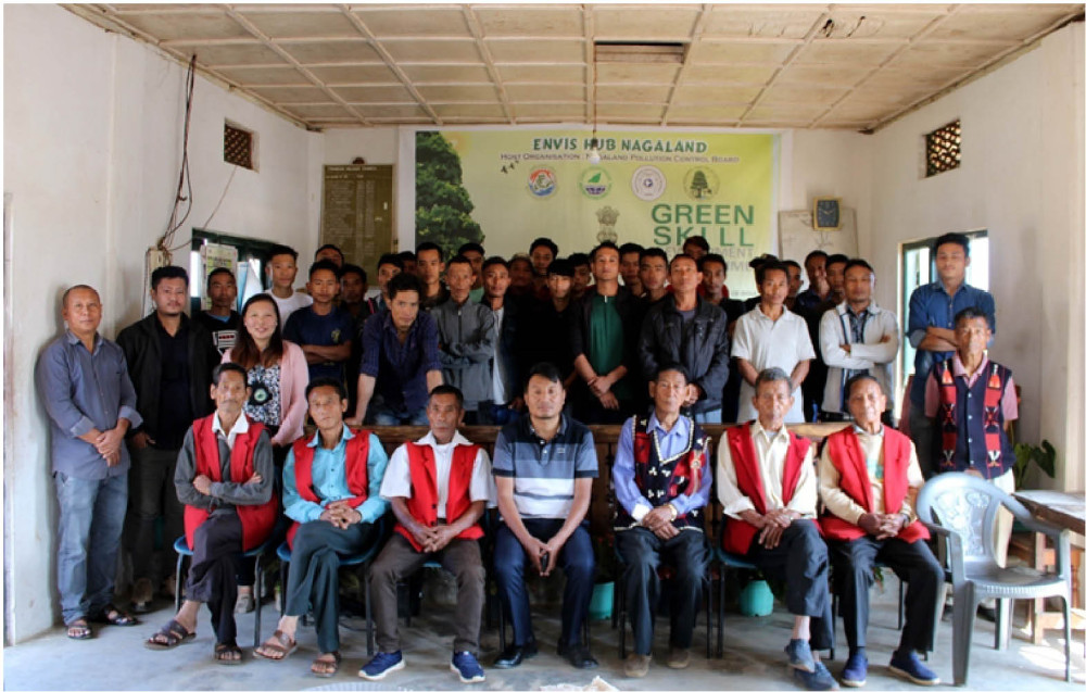 ENVIS Officials along with resource persons, village council members and trainees at Trongar village, Tuensang District on November 16.