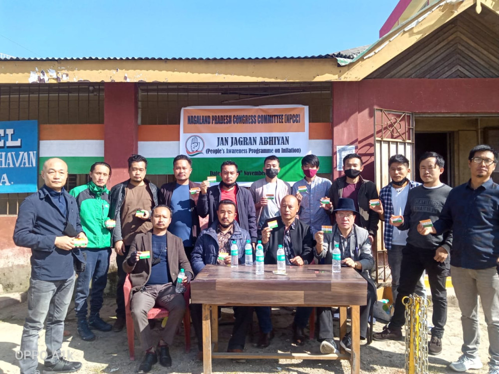 The Kohima District Congress Committee launched the Jan Jagran Abhiyan or People’s Awareness Programme at Congress Bhavan Kohima on November 17. 
