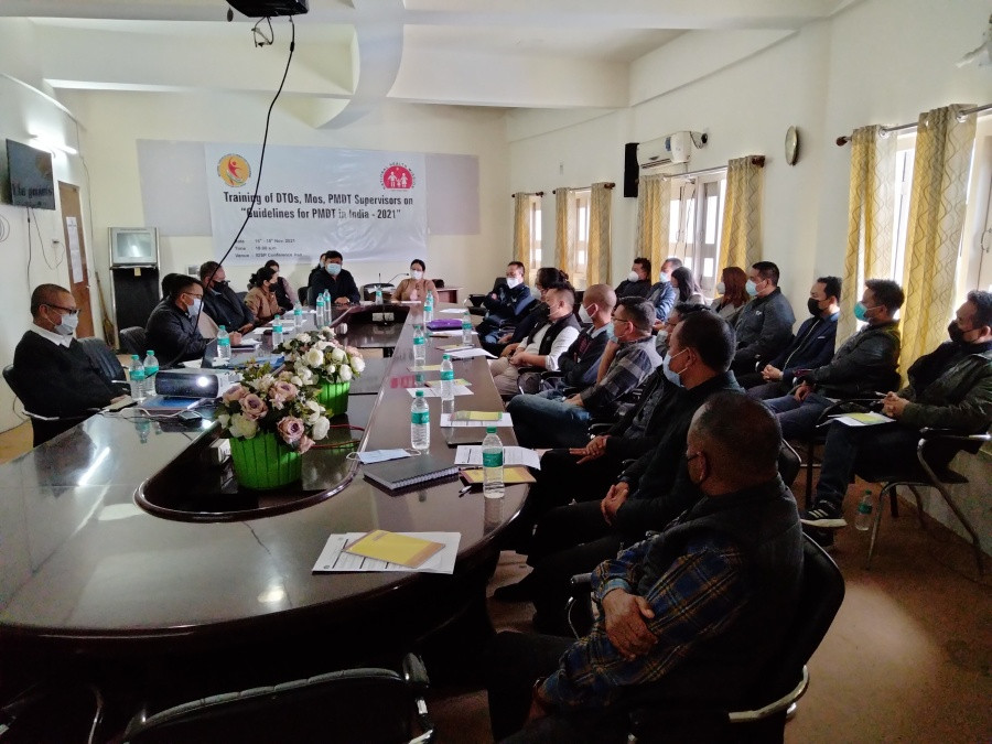 NTEP conducted training on guidelines for programmatic management of drug resistant TB in India -2021 at the IDSP Conference Hall, Directorate of Health & Family welfare Kohima. 