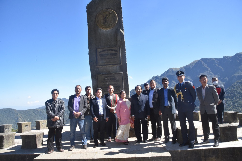 Governor Prof Jagdish Mukhi and his wife Prem Mukhi visited Khonoma village on November 18. (Photo Courtesy: PRO to Governor)