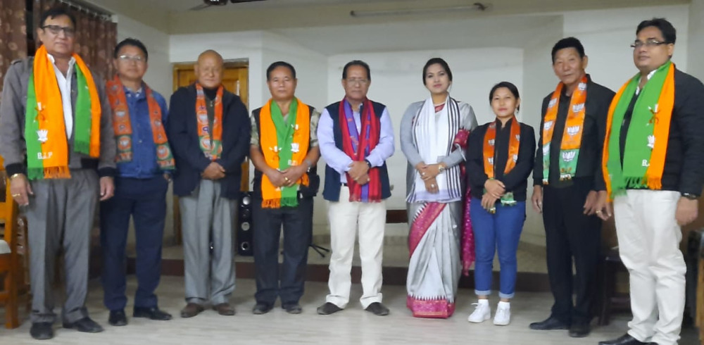 Policy Research Cell, BJP Nagaland felicitated BJP National Vice-President, Dr M Chuba Ao and Incharge of National Policy & Research Cell, Minority Front, Dr Zafreen Mehajabin at Itiben Resort, Khatkhati, Assam on November 29.