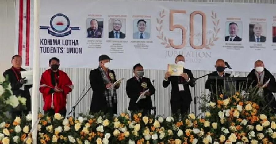 The golden jubilee celebration of Kohima Lotha Students’ Union commenced here at Naga Solidarity Park on January 28.