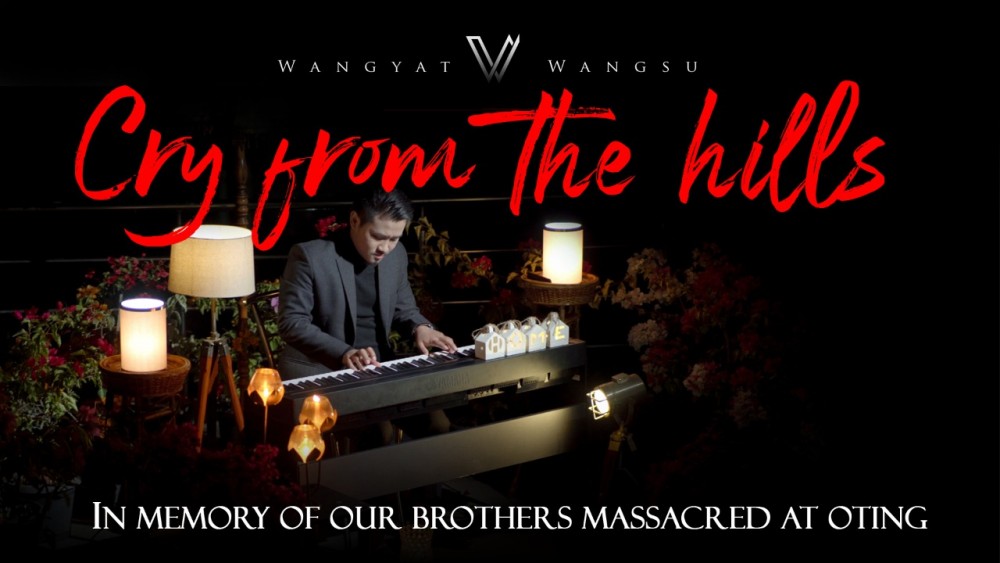 The new music video of Wangyat Wangsu titled, ‘Cry from the hills’ written in memory of Oting massacre was released recently on YouTube. The artist in a press release said that the song, “‘Cry from the hills’ is written in honour and memory of our dearest brothers whose lives were mercilessly cut short by the extraordinary high-handedness of the state and its law.” The song is an expression of farewell to the fourteen lost souls, projecting the emotions of untold pain and inconsolable grief that will be remembered in the hills for the longest time, Wangsu added.