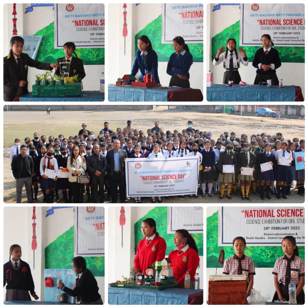 Inter-school science exhibition competition was organised in view of National Science Day at VDB Hall Longleng on February 28. (DIPR Photo) 