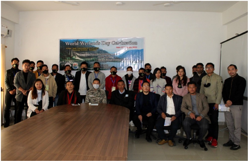 Resource person along with the trainees of GSDP (Bamboo Crafts), officers and staffs of Forest Department and Nagaland Pollution Control Board.