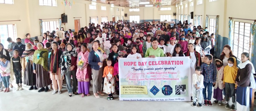 Participants during the ‘Day of Hope’ held in Assisi Centre, Dimapur on February 12.