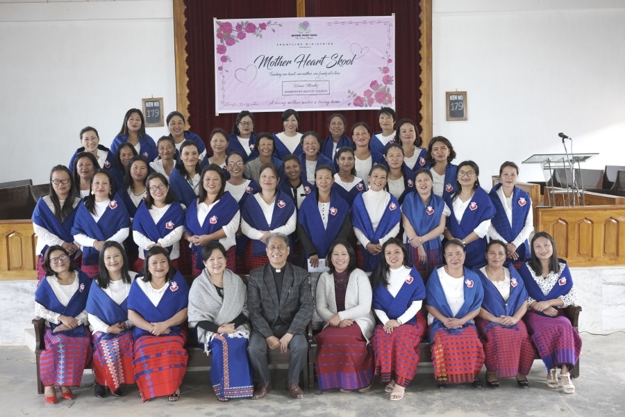 Marepkong Baptist Church Women Ministry, Mokokchung, with Frontline Ministries successfully conducted Mother heart Skool from February 24 to 27. Altogether 50 mothers completed the course. The speakers were Rev Dr Toshi Langu, Program Director, Alemla Mozer and Dr Bendangyapangla Changkiri.