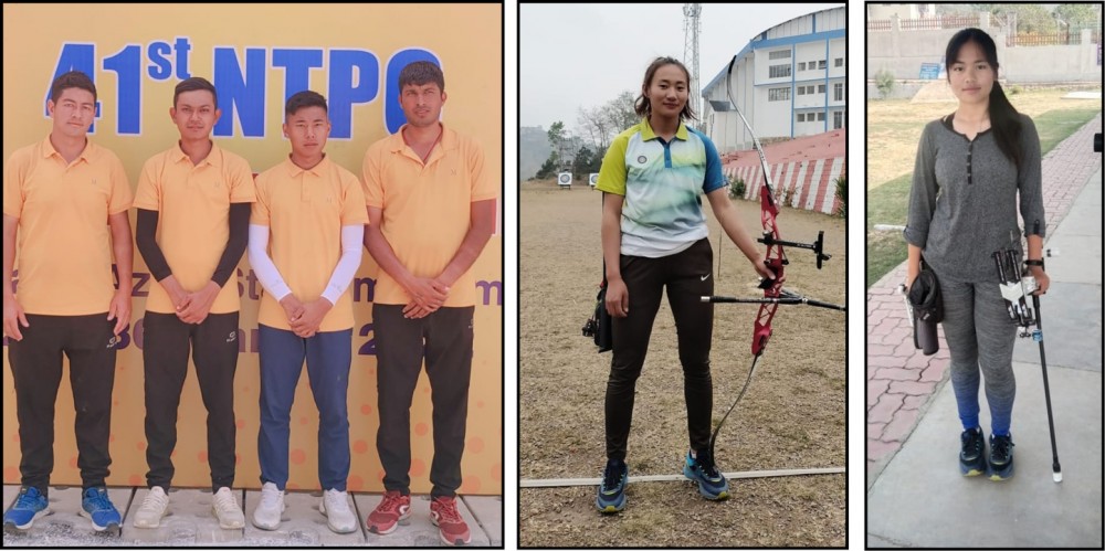 (From left): India Round team for Nagaland, Edikuno Rikha and Nikesa Sakhrie.