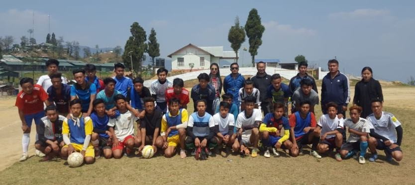 Shamator District Football Association held its first trials for selection at Shamator public ground on March 21. Altogether, 31 players from Anundanger village, Tsurongto circle, Chessore circle, Mangko Circle, Thsotokur Circle and Shamator H.q circle attended the trial. (DIPR Photo)