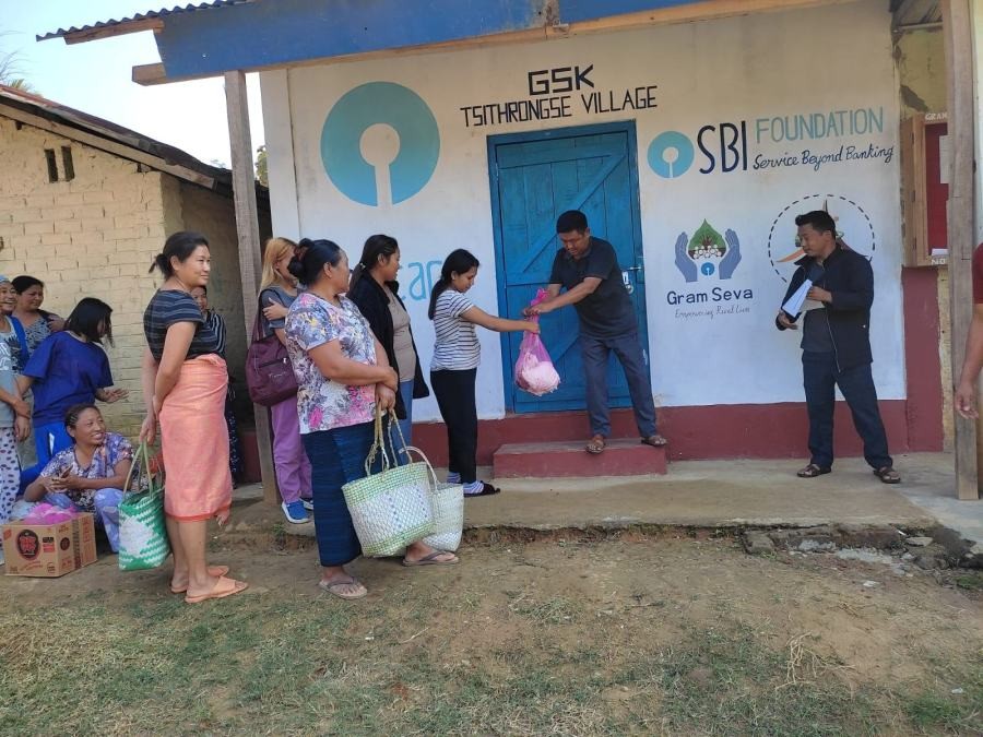 ANMA Integrated Development Association under the SBI Gram Seva programme provided Rabbits as part of the livelihood intervention to 23 beneficiaries.