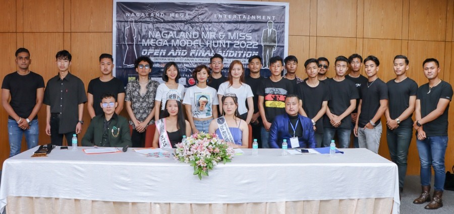 Members of Nagaland Mega Entertainment and others during the final audition for 2nd edition of Nagaland Mega Model Hunt 2022 held Hotel Japfü, Kohima on March 18.