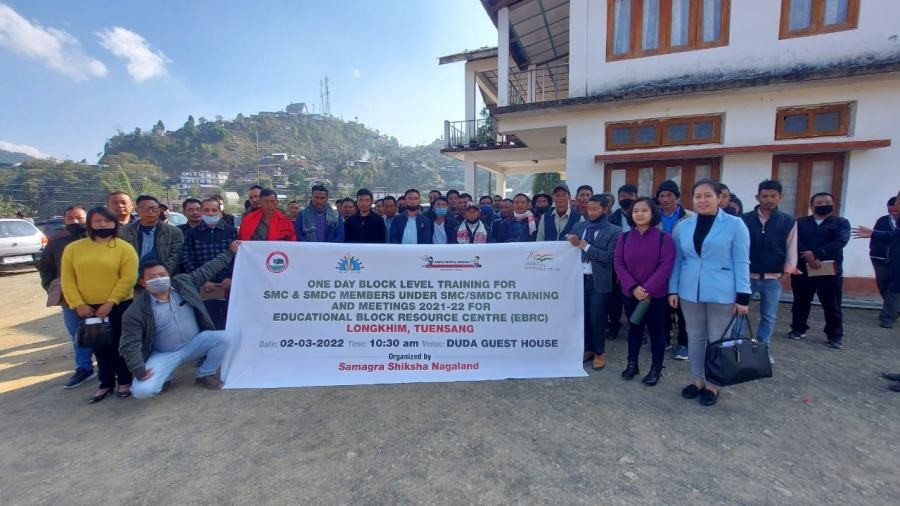 Dignitaries with participants of SMC/SMDC Training programme at EBRC Longkhim on March 2