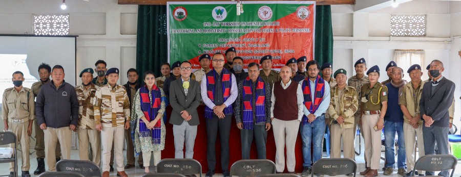 DC Tuensang Kumar Ramnikant, IAS with officials and others during the workshop held at Jubilee Memorial Hall, CBLT Mission Compound in Tuensang on March 9. (Morung Photo)