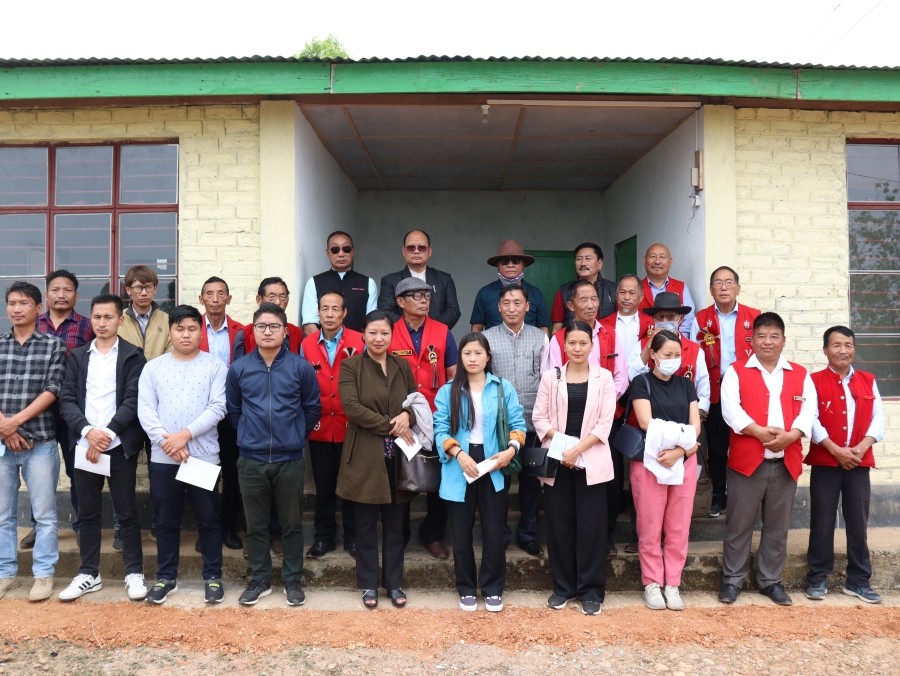 MLA Er Picto Shohe with others during the inauguration of Philimi Sub-Centre and Rotomi Sub-Centre under Zunheboto district. (Photo Courtesy: CMO Zunheboto)