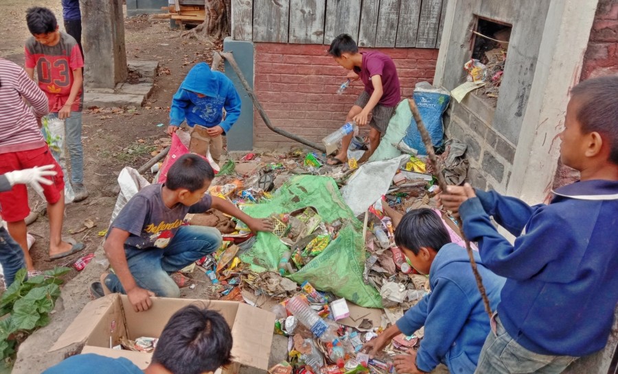 Citizens join cleanliness drive at Chizami village where cleaning of each surroundings, segregation of waste and cleaning of village footpaths etc. were done.