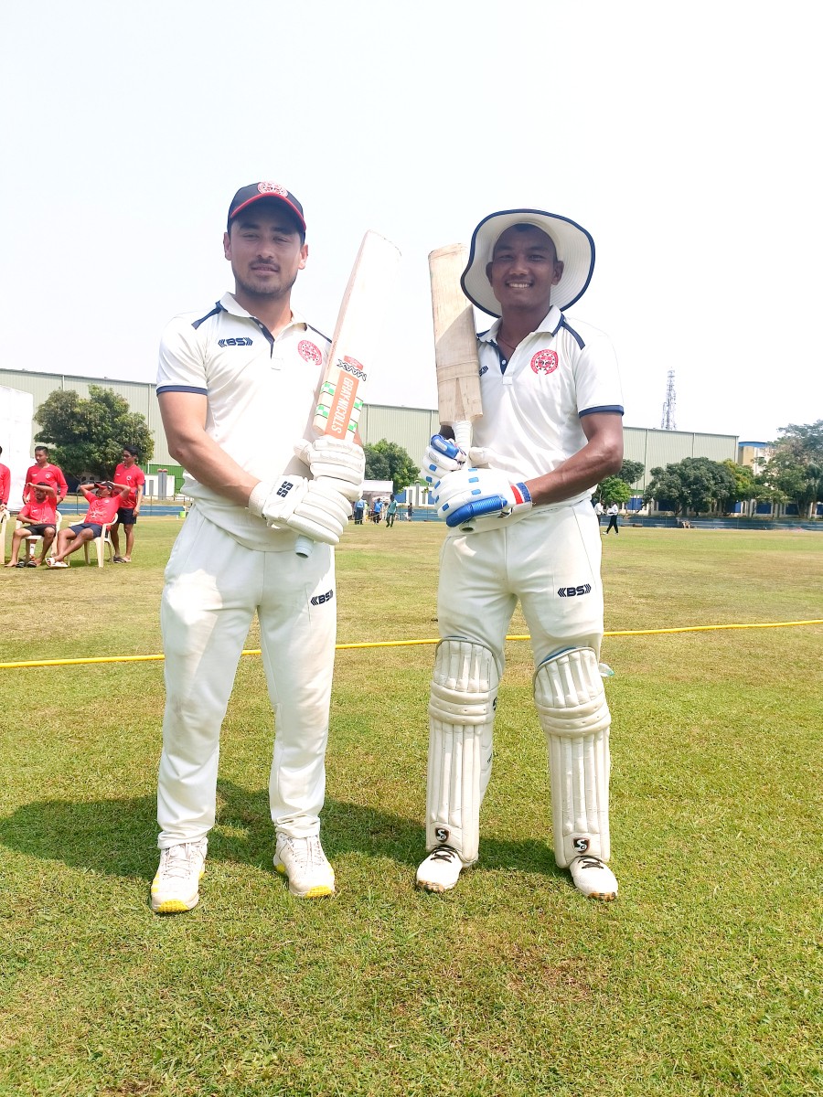 Hem Bahadur Chetri (left) and Tohuka Zhimo (right) who played crucial roles in Nagaland’s victory.