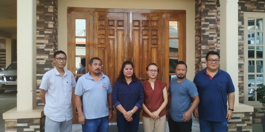 Organising committee and office bearers of Dorians Society, Dimapur during the press conference held at Notun Bosti on May 18. (Morung Photo)