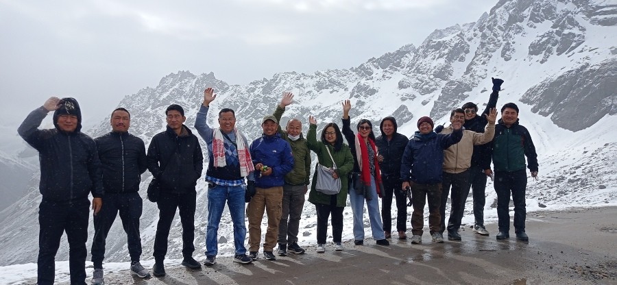 14-member media team from Nagaland during the week-long media exposure visit to Sikkim from May 20 to 26. (DIPR Photo)