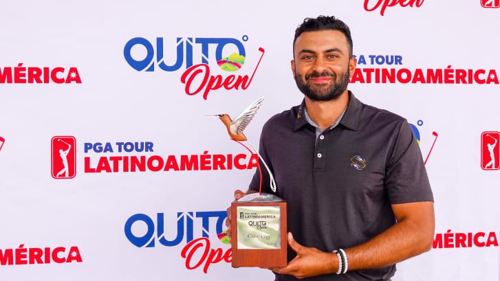 The Quito Open win moved Shah to No. 8 on the Totalplay Cup Points List with four tournaments remaining in the season. (Media/PGA TOUR)