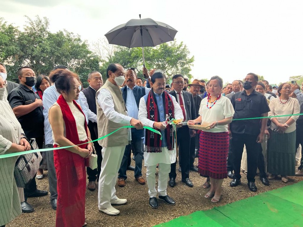 Union Minister of State, BL Verma and Nagaland Chief Minister, Neiphiu Rio during the inauguration of the ‘Naturally Nagaland’ exhibition at the NE Agri Expo on May 2.