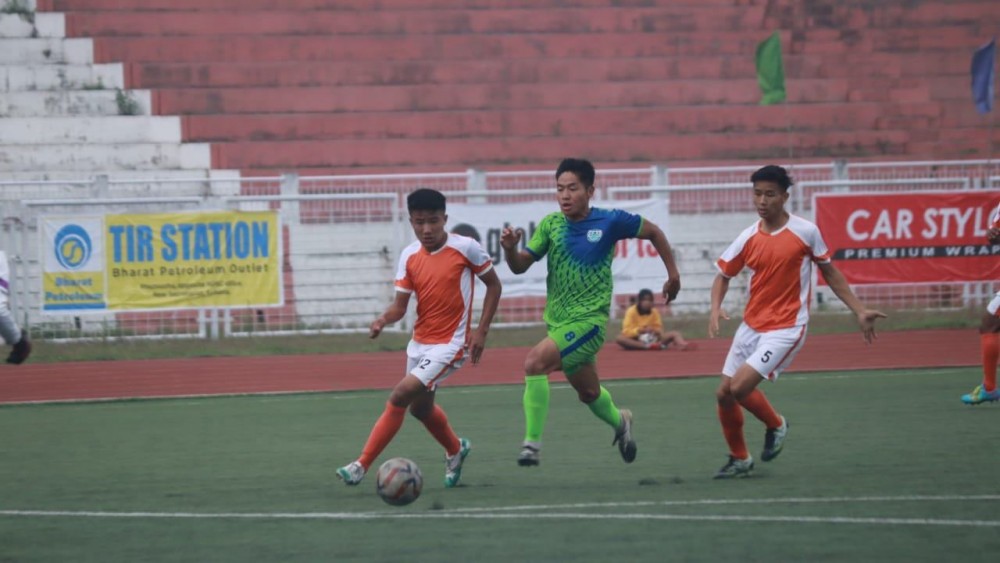 In a match between New Market FC and Sechü FC Academy on May 24.