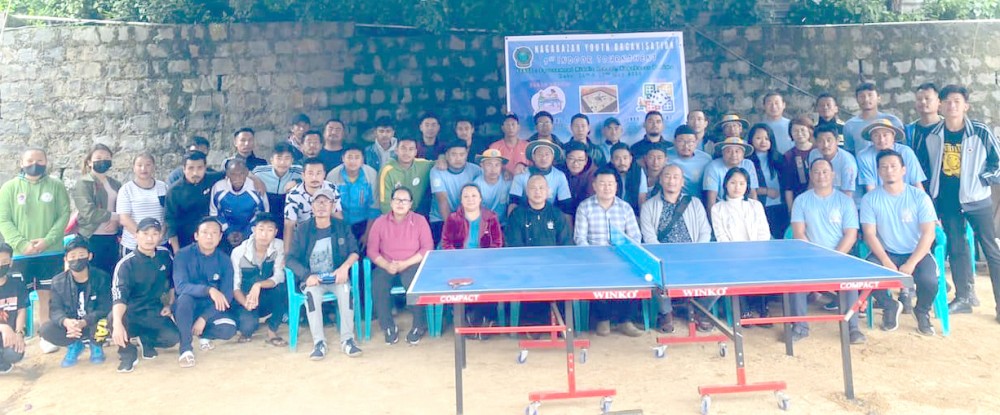 NYO officials and others with winners during 1st indoor games tournament