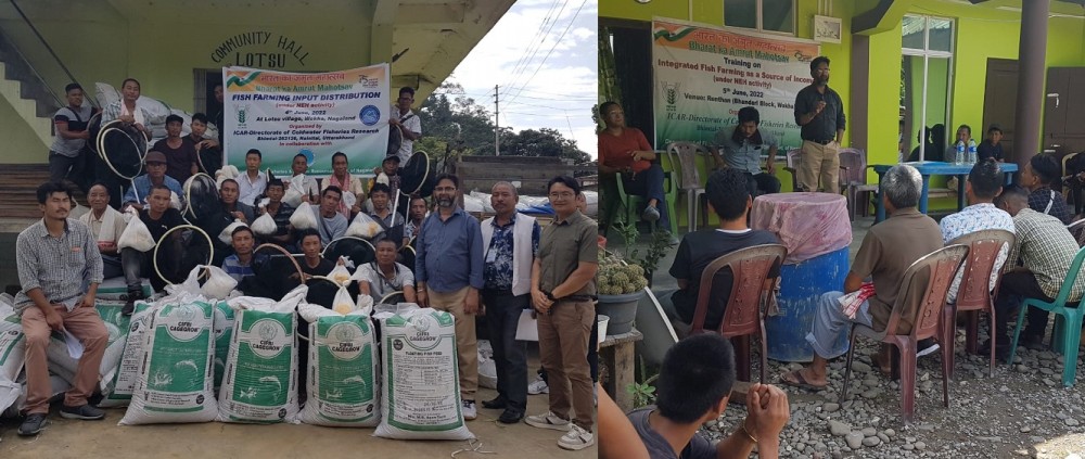 Materials provided to the fish farmers during the workshop.