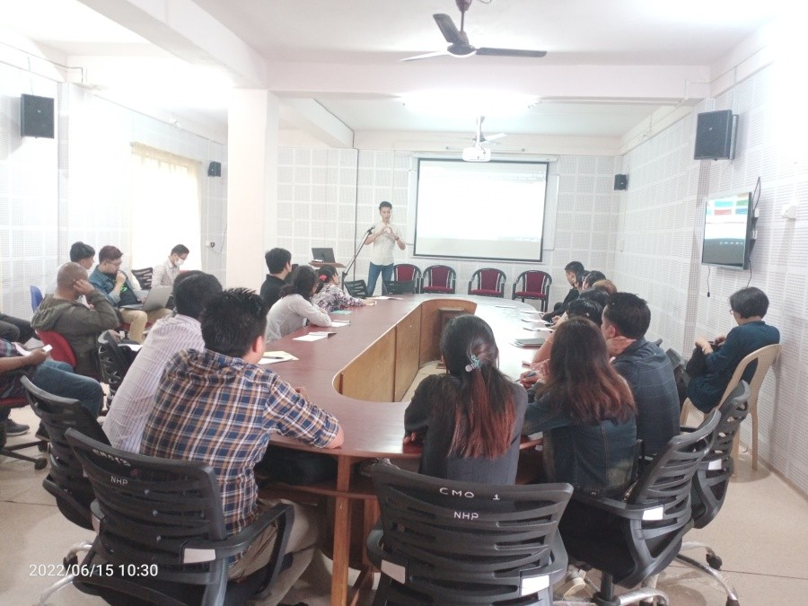 Section of the trainees at the Conference Hall of the Chief Medical Officers office, Mokokchung on June 15.