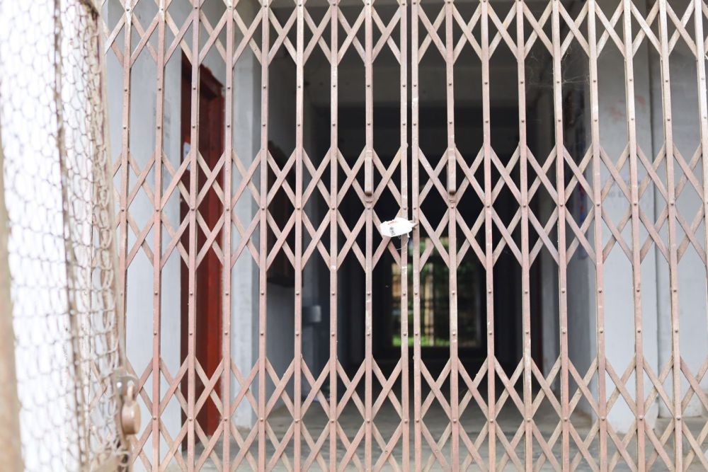 The office of the DIET Tuensang locked by the CWS on June 13. (Morung Photo)