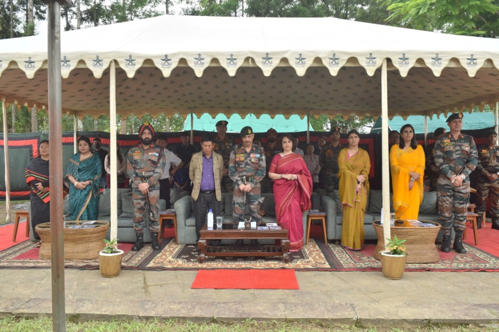 Dignitaries during commemoration of Capt (Late) Neikezhakuo Kenguruse Memorial Day at Phezha on June 28.