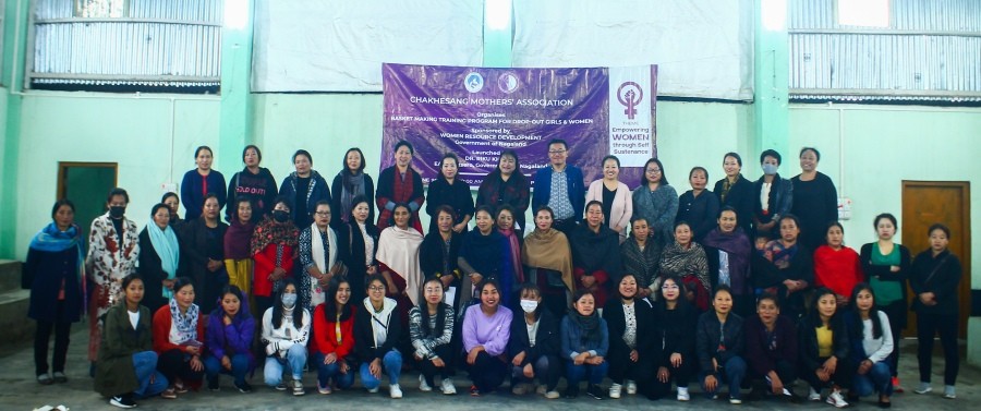 Dr Riku Khutso with CMA officials and trainees on June 18 at Pfutsero in Phek district.