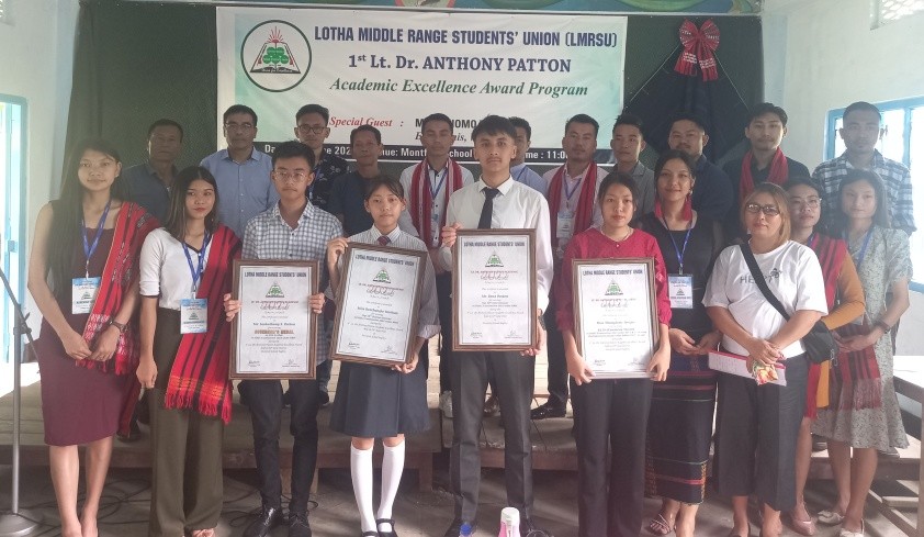 LMRSU officials along with the toppers during the felicitation programme on June 24.