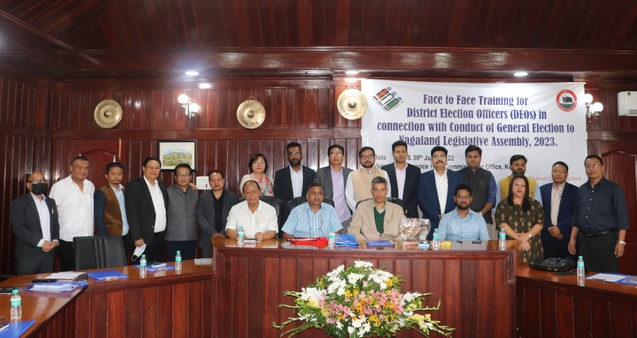 Officials and participants during the training of the Deputy Commissioners and District Election Officers held at the Commissioner’s Conference Hall, Kohima on June 29.