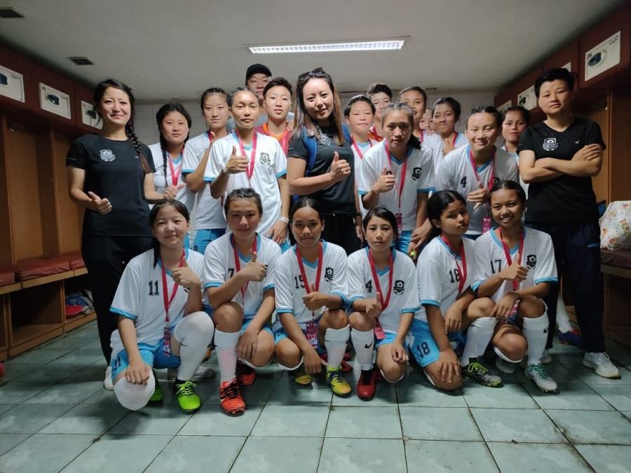 The Nagaland U-17 girls team.