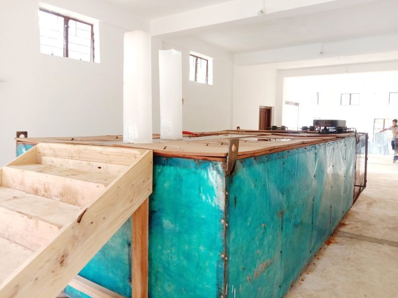 The ice plant-cum-cold storage, which was inaugurated at the Brooder Fish Farm in Dimapur on June 4. (Morung Photo)